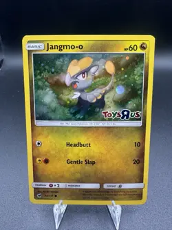 Jangmo-o 75/111 Crimson Invasion Holo Toys R US Stamped Pokemon Card LP - Image 1