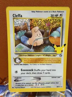 Pokemon - 25th Anniversary - Celebrations - 20/111 Cleffa - NM 1608 - Image 1