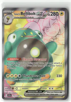 Pokemon Iono's Bellibolt ex Ultra Rare SV09: Journey Together 172/159 NM - Image 1