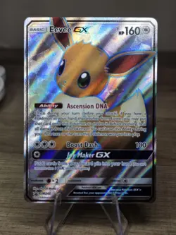 Pokemon Sun and Moon Promo Eevee GX SM242 Holo Full Art NM - Image 3