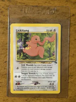 2001 Pokemon Lickitung 16/18 Southern Islands Non Holo Card RARE TCG WOTC - Image 1