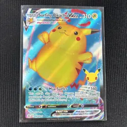 Surfing Pikachu VMAX 009/025 - Celebrations - Ultra Rare Holo Pokemon Card NM - Image 1