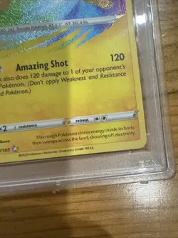 Pokemon Vivid Voltage Raikou 50/185 Amazing Rare Sword & Shield PSA 9 MINT - Image 5