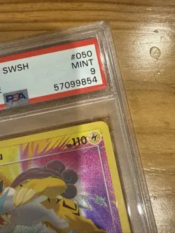 Pokemon Vivid Voltage Raikou 50/185 Amazing Rare Sword & Shield PSA 9 MINT - Image 4