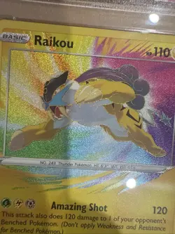 Pokemon Vivid Voltage Raikou 50/185 Amazing Rare Sword & Shield PSA 9 MINT - Image 2