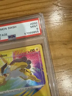 Pokemon Vivid Voltage Raikou 50/185 Amazing Rare Sword & Shield PSA 9 MINT - Image 5