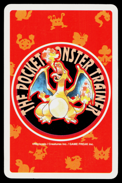Moltres 4 of Clubs 1996 Red Playing Cards Pokemon Japanese Near Mint - Image 2