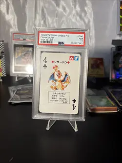 Charizard Pokemon Card 4 Of Clubs 1996 Red Playing Cards #006 PSA 7 NEAR MINT - Image 4