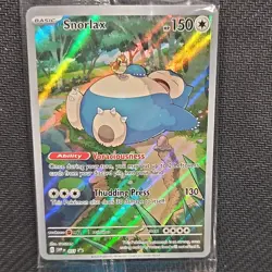 Pokemon Snorlax 051 Scarlet & Violet Promo Holo Card 150 HP English TCG - Image 1