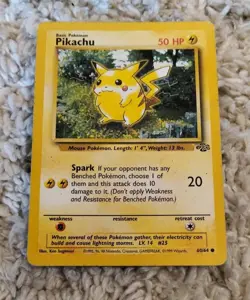 Pokemon Card Pikachu Jungle 60/64 Regular Unlimited Common excellent condition - Image 1