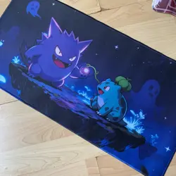 Gengar And Bulbasaur Rubber Playmat Play Mat Pokemon Tcg Card Cards Game - Image 1