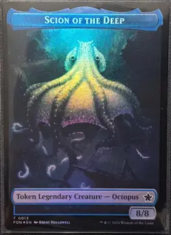 MTG Foundations Scion of the Deep/Koma's Coil Foil Token (Common) - Image 1