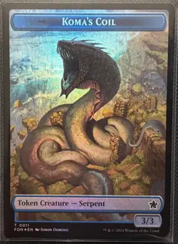 MTG Foundations Scion of the Deep/Koma's Coil Foil Token (Common) - Image 2