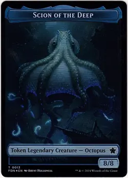 MTG Foundations Scion of the Deep/Koma's Coil Foil Token (Common) - Image 3