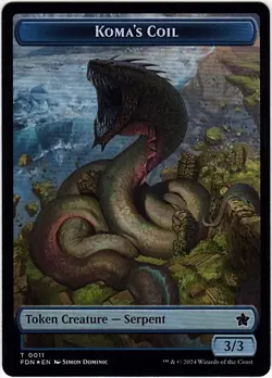 MTG Foundations Scion of the Deep/Koma's Coil Foil Token (Common) - Image 4