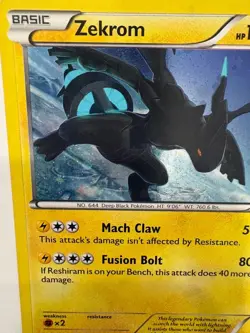 Pokemon TCG Zekrom B&W Plasma Freeze 39/116 Rare Cosmos HOLO - Image 3