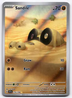 Sandile - 216/198 SVI Illustration Rare SV01: Scarlet & Violet Base Set NM - Image 1