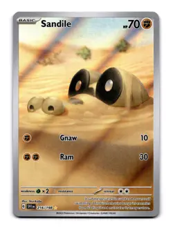 Sandile - 216/198 SVI: SV01: Scarlet & Violet Base Set Illustration Rare NM - Image 1