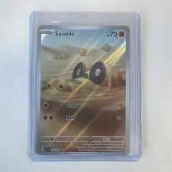 Pokemon TCG Sandile Rare Illustration Card SV1 Scarlet Violet Base 216/198 NM/M - Image 1