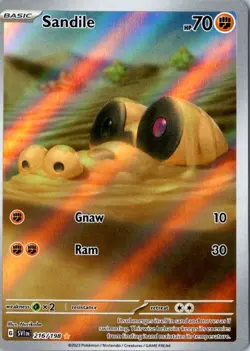 Sandile - 216/198 - SV01: Scarlet & Violet Base Set - Illustration Rare - NM - Image 1