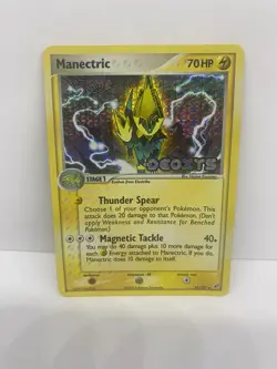 Manectric 38/107 Deoxys Stamped Stamp Reverse Holo Pokemon TCG Card 2005 NM - Image 1