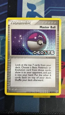 Pokemon Card - Master Ball Deoxys 88/107 Reverse Holo Stamped - Image 1