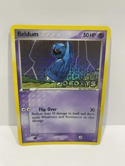 Beldum - 55/107 Ex Deoxys - Stamped Reverse Holographic Pokemon Card NM - Image 1