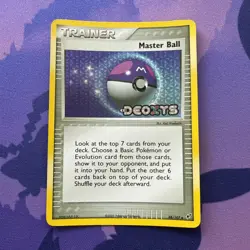 Pokemon Master Ball 88/107 Ex DEOXYS Reverse Holo Stamped -NM - Image 1