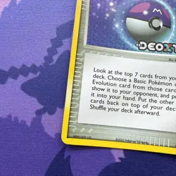 Pokemon Master Ball 88/107 Ex DEOXYS Reverse Holo Stamped -NM - Image 4