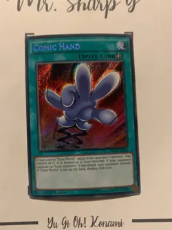 COMIC HAND - 1st EDITION DRL2-EN026 ENGLISH Yu-Gi-Oh! CARD SECRET RARE HOLO - Image 3