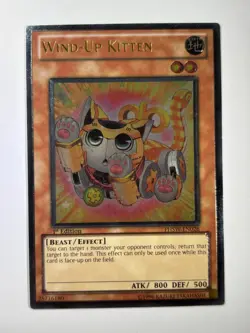 Wind-Up Kitten PHSW-EN026 Ultimate Rare 1st Edition YuGiOh Card LP - Image 1