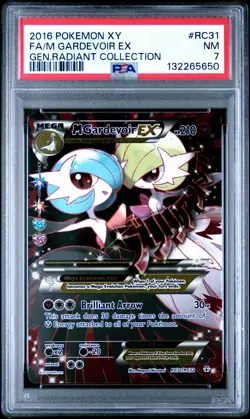2016 POKEMON XY GENERATIONS RADIANT COLL #RC31 FULL ART/M GARDEVOIR EX PSA 7 - Image 1