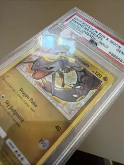 2017 POKEMON SUN & MOON SHINING LEGENDS #56 SHINING RAYQUAZA-HOLO PSA 10 - Image 3