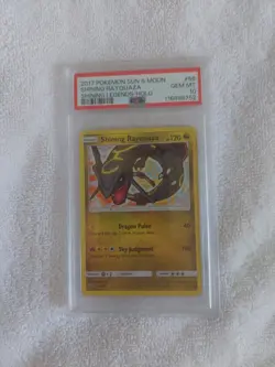 2017 POKEMON SUN & MOON SHINING LEGENDS #56 SHINING RAYQUAZA-HOLO PSA 10 - Image 2