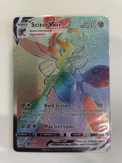 Pokemon Scizor VMAX Secret Rare Holo Darkness Ablaze 2 Card Lot - Image 4