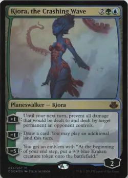 Kiora, the Crashing Wave - FOIL - M Duel Decks: Elspeth vs. Kiora 34 - MTG - Image 1