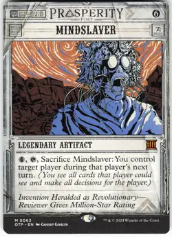 Mindslaver M Outlaws of Thunder Junction: Breaking News OTP Normal 63MTG NM - Image 1