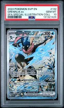 Pokemon Greninja ex SFA Special Illustration Coll. Promo SVP EN 132 PSA 10 - Image 1