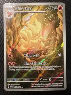 2023 Pokemon S&V Obsidian Flames Ninetales IR 199/197 ILLUSTRATION RARE HOLO! - Image 1