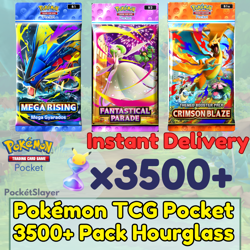 【INSTANT AUTO SEND】 Pokemon TCG Pocket Trading Card Game with 3500+ Hourglass - Image 1
