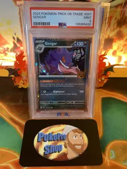 2024 Pokemon Trick Or Trade Gengar 057 Cosmos Holo - PSA 9 MINT - Image 1