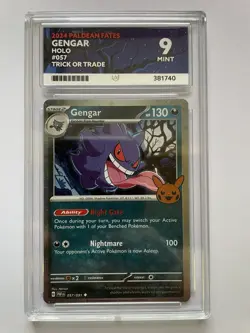 Pokemon TCG Gengar 057/091 2024 Trick or Trade Stamped Holo Ace 9 - Image 1