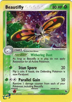 Pokemon TCG - Beautifly 2/109 - EX Ruby & Sapphire - Holo Rare - Near Mint - Image 1