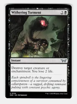 MTG: Withering Torment | Duskmourn: House of Horror 124 NM - Image 1
