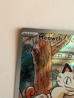Meowth 106/146 Phantasmal Flames Illustration Rare Holo Pokemon TCG Card NM - Image 4