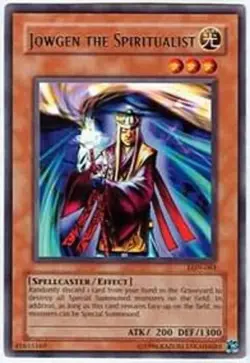 Yugioh! LP Jowgen the Spiritualist - LON-061 - Rare - 1st Edition Lightly Played - Image 1