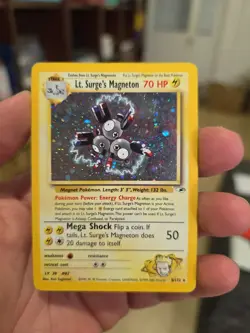 Pokemon Card, Lt. Surge's Magneton 8/132 Gym Heroes WOTC - Image 1