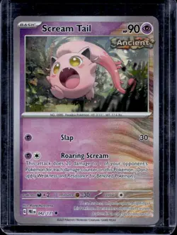 2025 Pokemon SV Prismatic Evolutions Scream Tail Reverse Holo Poke Ball #042/131 - Image 1
