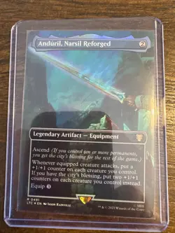 Anduril, Narsil Reforged (Borderless) Commander:Tales of Middle-Earth Foil - Image 1