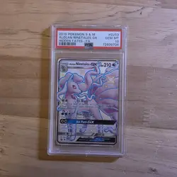 Pokemon TCG: Alolan Ninetales GX SV53/SV94 Hidden Fates PSA 10 GEM MINT - Image 1